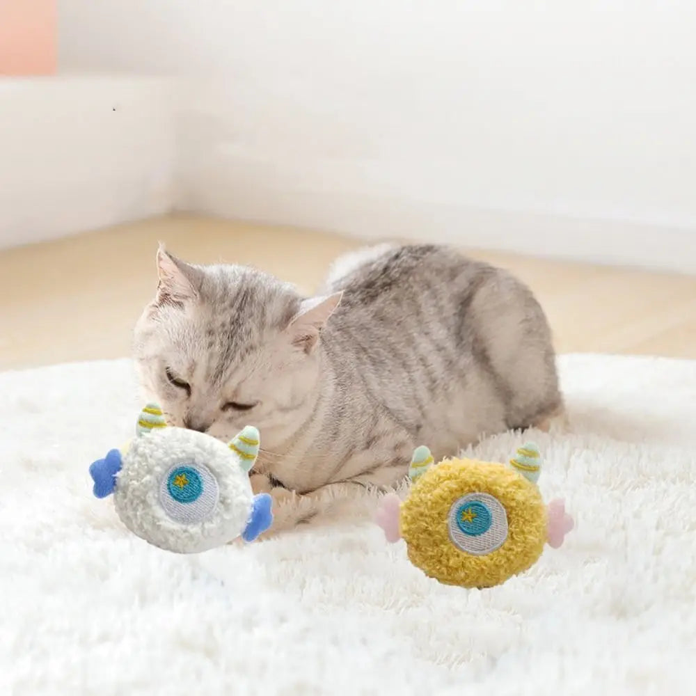 Catnip-Filled Plush Chew Toy — Bite-Resistant Teeth Grinder