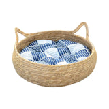 Cardboard Cat Scratcher Bed with Removable Cushion — 40cm Scratch & Nap Station