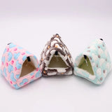 Cozy Small Pet Hideout Bed — Soft Cotton Hammock for Hamsters & Guinea Pigs