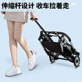Stroller Detachable Foldable 4 Wheels Pet Stroller Aluminium Alloy Dog Trolley for Corgi Teddy Dogs and Cats 강아지유모차
