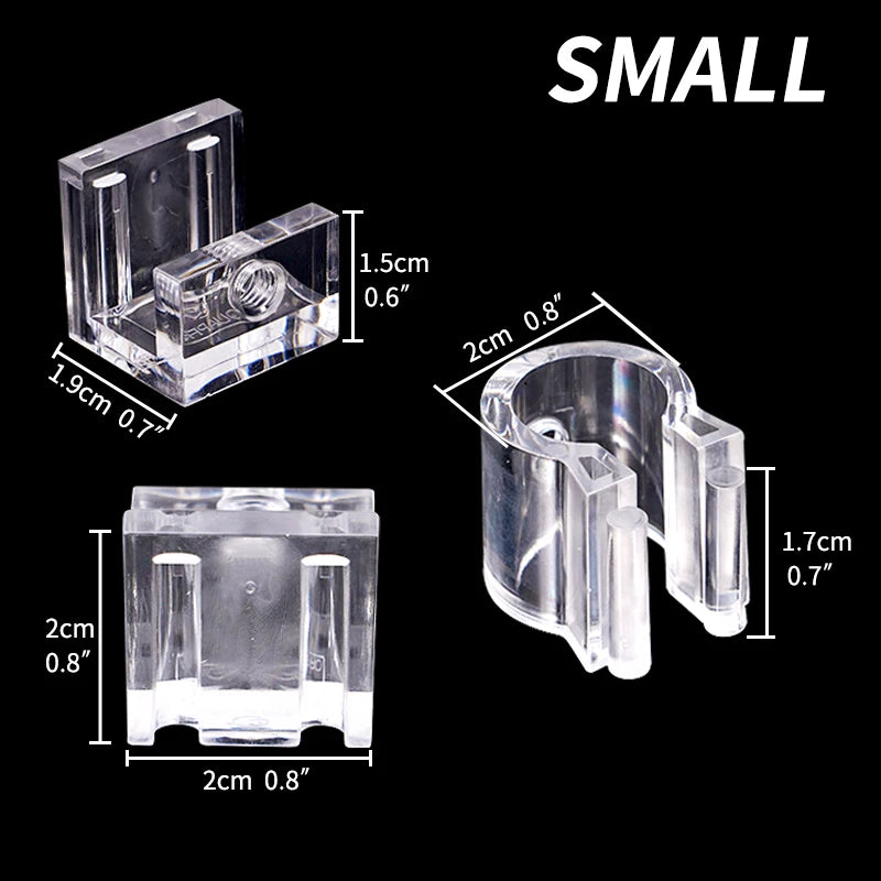 Acrylic Aquarium Pipe Clamp & Filter Hose Fixing Bracket