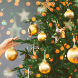 Round Christmas Ornament Caps & Hanger Strings (50-200 Pack)
