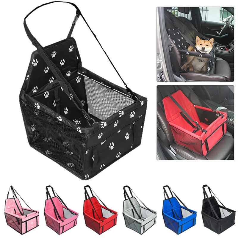 Dog Car Seat with Storage Pockets (Universal, Non-Slip, Small & Medium Dogs)