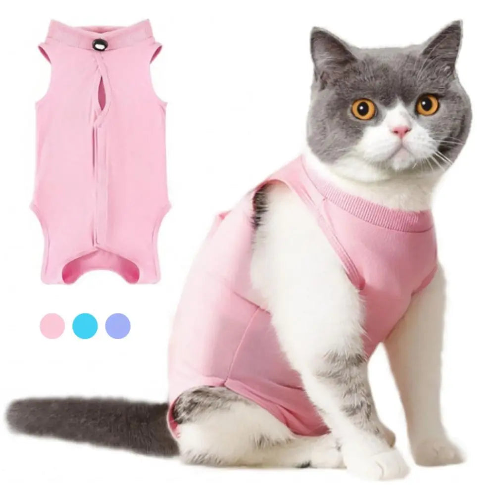 Post-Surgery Recovery Jumpsuit for Cats & Puppies — Soft Anti-Licking Suit