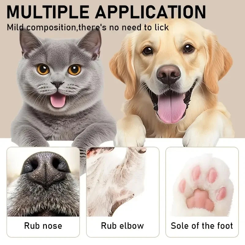 Pet Paw & Nose Moisturizing Cream — Anti-Crack Care for Cats & Dogs