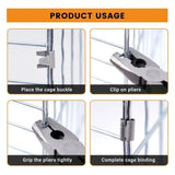 Cage Installation Plier with 600 Fixing Buckles (Poultry Cage)