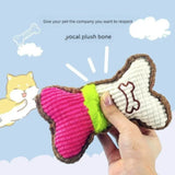 Plush Squeaky Bone Toy — Chew Toy for Small & Medium Dogs