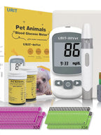 Pet Blood Glucose Monitor Kit for Dogs & Cats - Pain-Free No-Coding System