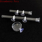 Glass Aquarium Shrimp Feeding Ring & Feeder Dish (Transparent, Floating, Bottom)