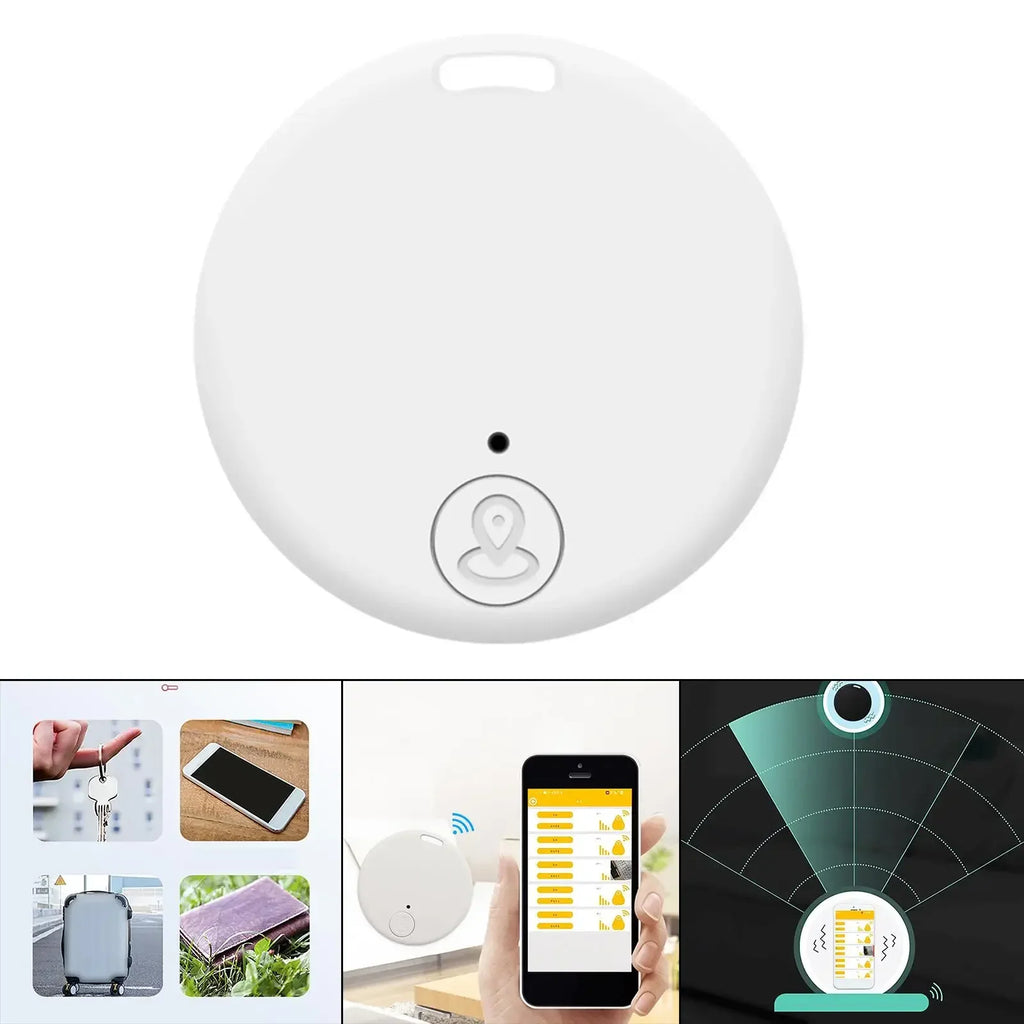 Water-Resistant Bluetooth Smart Tracker - Real-Time GPS Key & Pet Locator