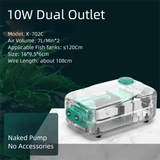 Ultra-Silent Aquarium Air Pump (Low Noise, Adjustable Flow, Multi-Outlet)