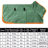 Absorbent Dog Towel Bathrobe — Soft 100% Cotton Wrap