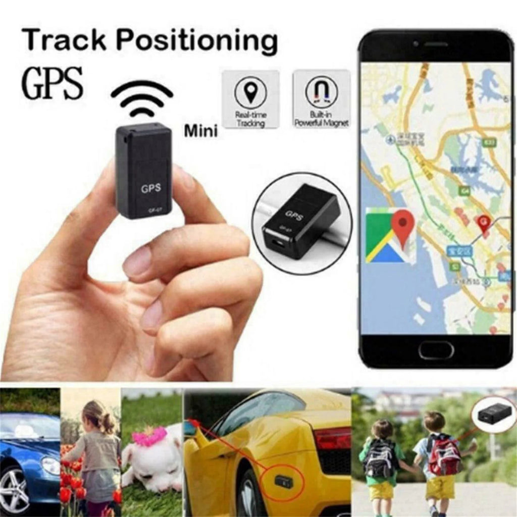 Mini Magnetic GPS Tracker for Vehicles, Kids & Elderly - Real-Time