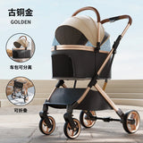 Premium Detachable Pet Stroller Multifunction Separable Carrier Ultra Lightweight One Click Folding Portable Travel Stroller for