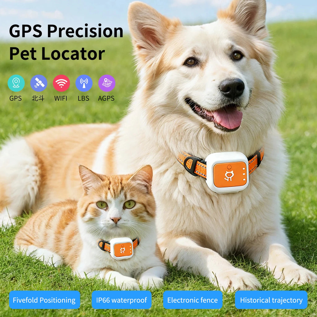 4G GPS Pet Collar with Electronic Fence - Real-Time Tracking for Dogs & Cats