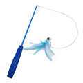 3-Section Telescopic Cat Wand — Extendable Interactive Fishing Pole Toy