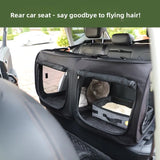Portable Waterproof Car Pet Bed Crate (Anti-Shedding, Backseat, Foldable)