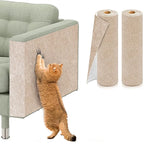 Self-Adhesive Cat Scratch Mat — Trimmable Furniture Protector, 2-Pack