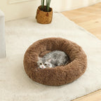 Long Plush Pet Sleeping Basket