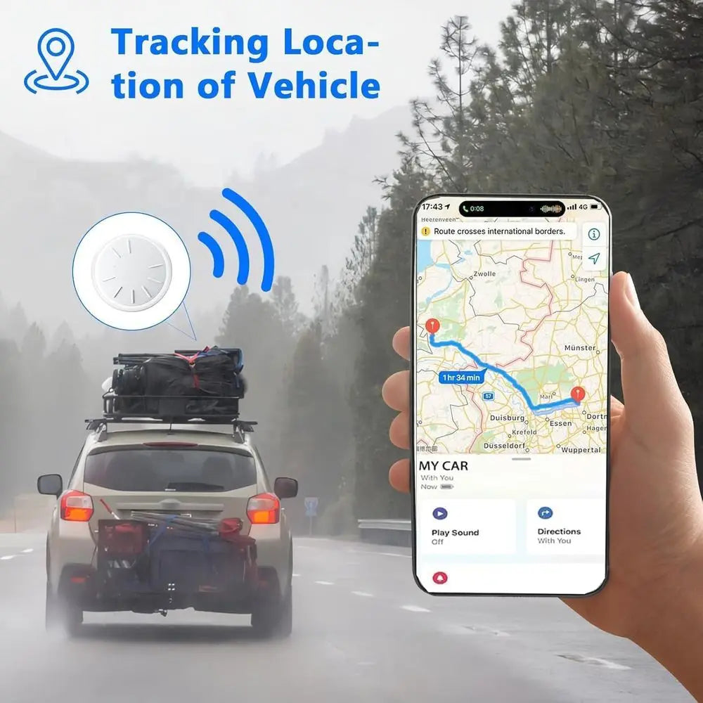 GPS Vehicle Tracker for Apple Find My - No Subscription Hidden Car Locator