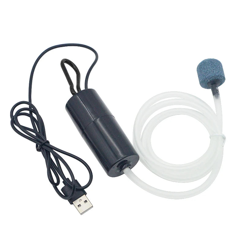 Mini USB Aquarium Air Pump 5V 1W Ultra-Silent 4 Colors
