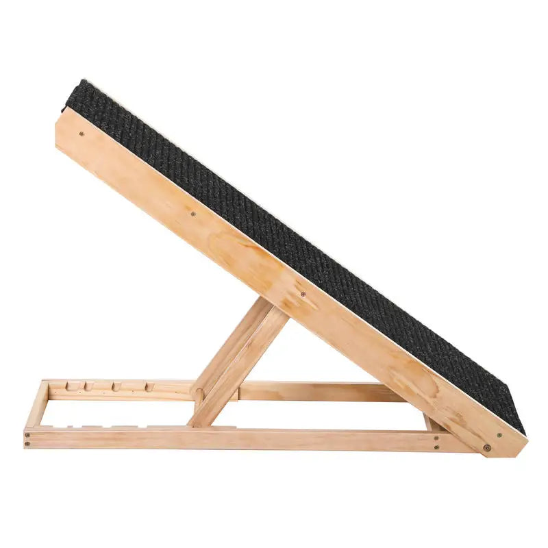 Foldable Elevated Pet Ramp, 35.5x16x24in, Black