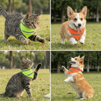 Reflective Luminous Dog Bandana (Soft, Adjustable, Outdoor Walking)