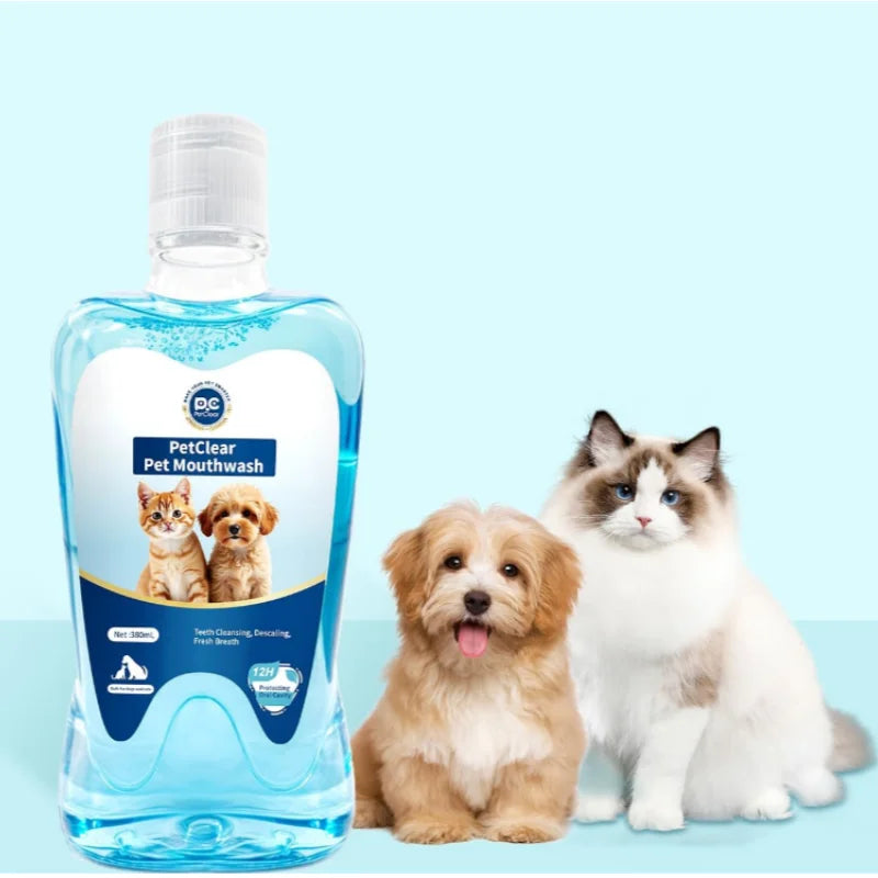 Pet Oral Clean Water — Dog & Cat Mouthwash, Tartar Remover, 380ml