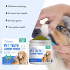 Deep-Clean Pet Teeth Powder — Dissolves Plaque & Eliminates Odor, 100g