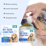 Deep-Clean Pet Teeth Powder — Dissolves Plaque & Eliminates Odor, 100g