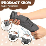 Quick-Drying Microfiber Dog Towel — Super-Absorbent Bath & Car Towel