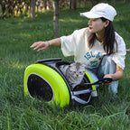 Cat Backpack & Foldable Pet Trolley Hybrid Carrier for Cats & Small Dogs