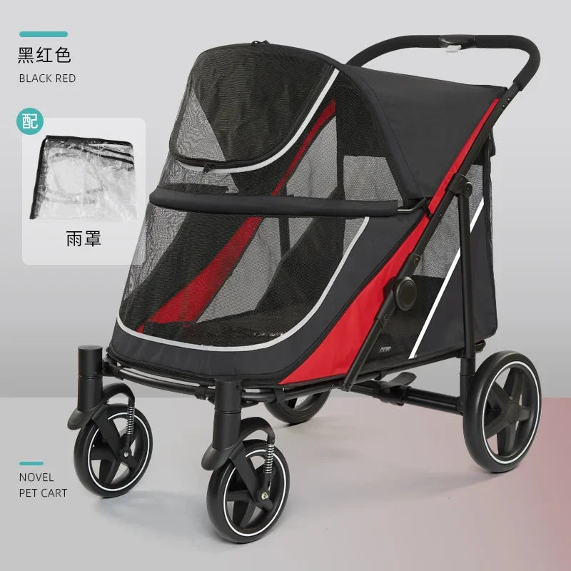 Secure Large Dog Show Trolley for Competition & Long-Distance Transport