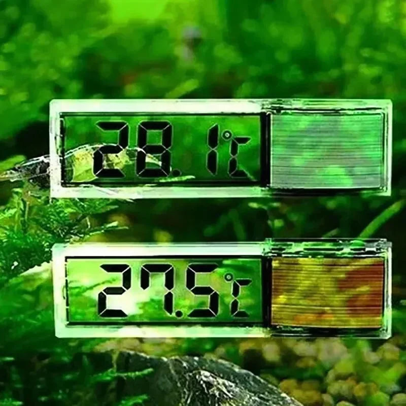 LCD Digital Aquarium Thermometer (Electronic, Waterproof, Instant-Read)