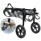 Disabled Pet Wheelchair Long Lasting Rear Leg Dog Wheelchair Recovery Dog Chair Aluminum Alloy Frame Breathable Mesh for Pet
