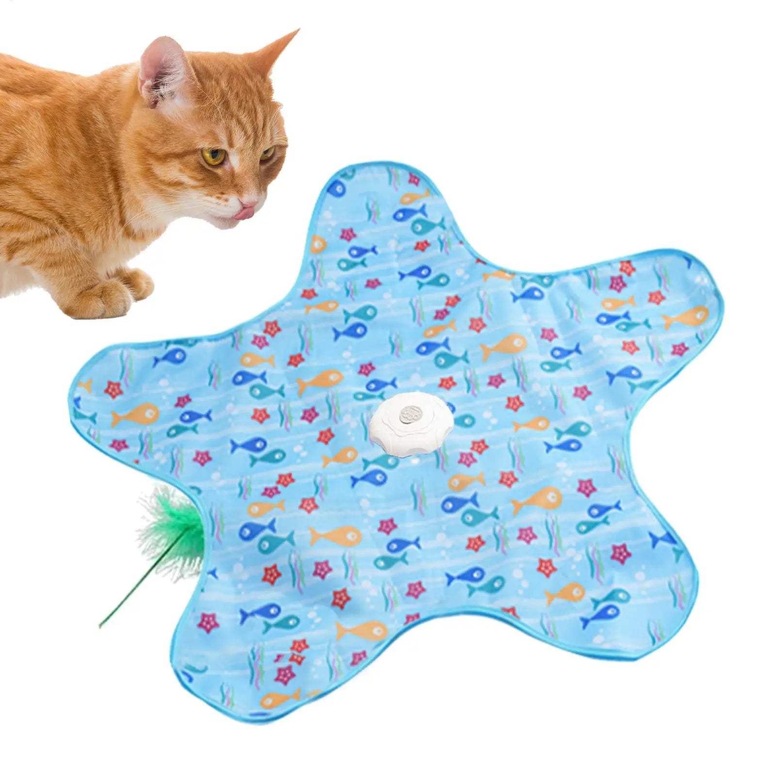 Star-Shaped Automatic 3-Speed Cat Toy — Chew-Proof Mental Stimulation Trainer