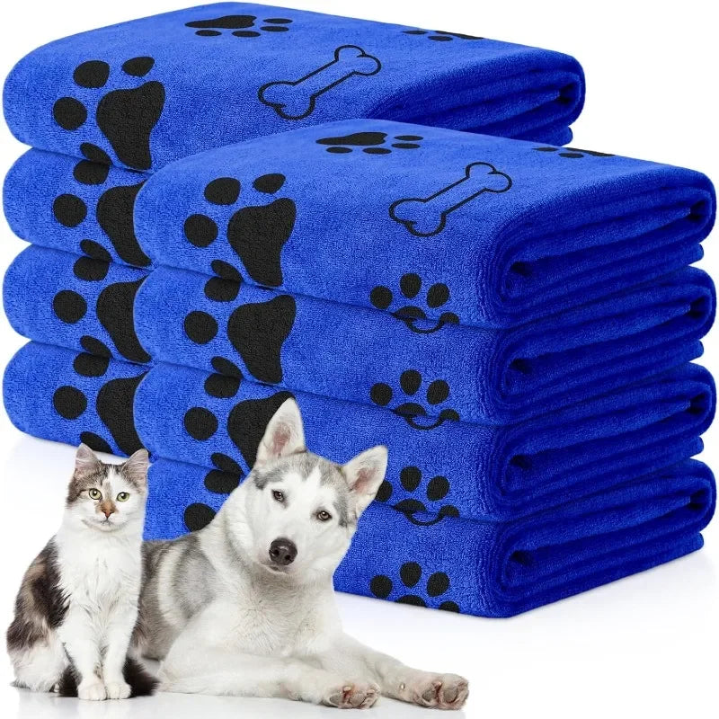 Microfiber Quick-Dry Pet Towel — Absorbent for Medium Dogs