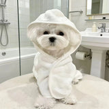 Quick-Drying Pet Bathrobe — Absorbent Towel Robe for Dogs & Cats
