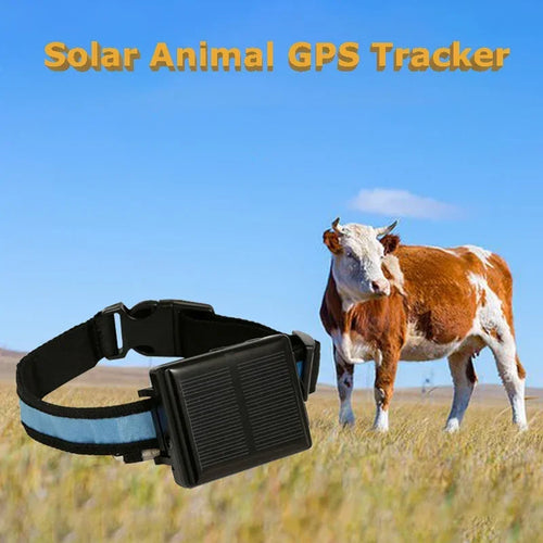 Solar GPS Livestock Tracker with Anti-Removal Alarm for Cattle, Sheep & Horses