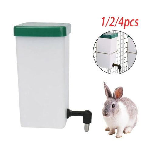 Automatic Rabbit Water Dispenser — Drip-Feed Bottle Fountain