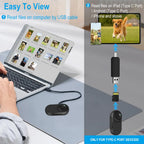 HD 1080P Wireless Pet Collar Camera with Magnetic Mount - No WiFi for Cats & Dogs