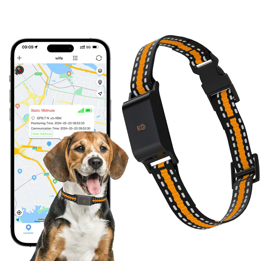 Real-Time GPS Pet Tracker for Dog & Cat Collars - Live Locator