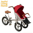 3-Wheel Parental-Control Tricycle Pushchair Pet Stroller — Portable Travel Bike for Pets & Families
