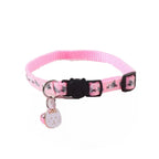 Quick-Release Safety Cat Collar — Cat Face Pendant & Bell