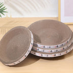 2-in-1 Cardboard Cat Scratcher Bowl Bed
