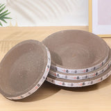 2-in-1 Cardboard Cat Scratcher Bowl Bed