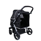 Large Luxury Foldable Pet Stroller Cart for Big Dogs & Multiple Cats — Portable Outdoor Walking Cart