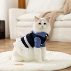 Cute Bowknot Cat & Dog Dress Shirt — Soft Breathable Preppy Style Summer Pet Clothes