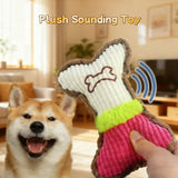 Plush Squeaky Bone Toy — Chew Toy for Small & Medium Dogs