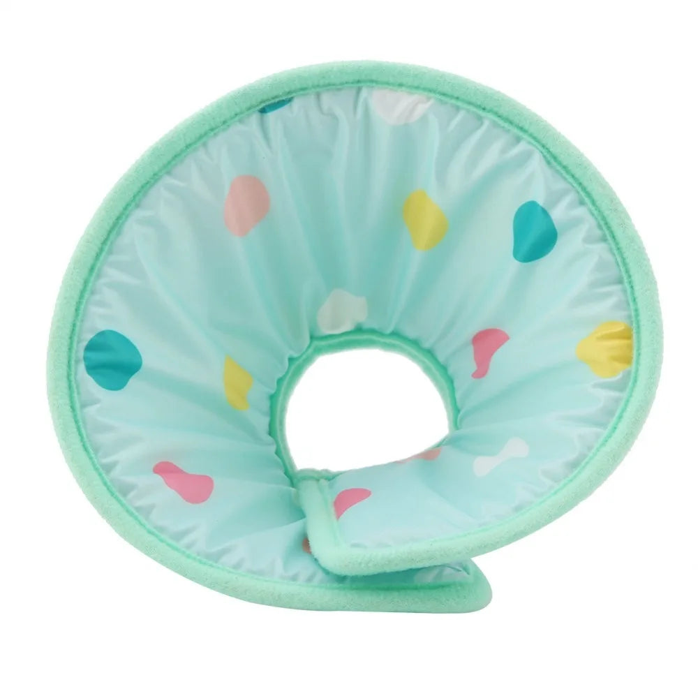 Soft Pet Recovery Collar Ring (Anti-Lick, Lightweight, Polka Dot)